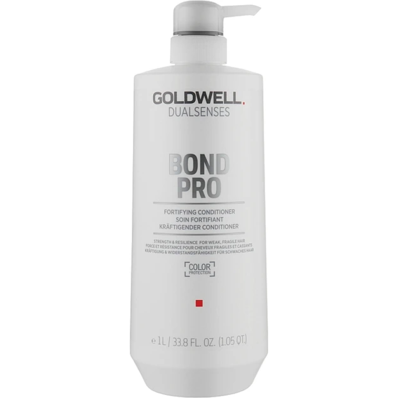 Зміцнювальний бальзам для тонкого і ламкого волосся - Goldwell DualSenses Bond Pro Fortifying Conditioner 1000 мл Зміцнювальний бальзам для тонкого і ламкого волосся - Goldwell DualSenses Bond Pro Fortifying Conditioner 1000 мл