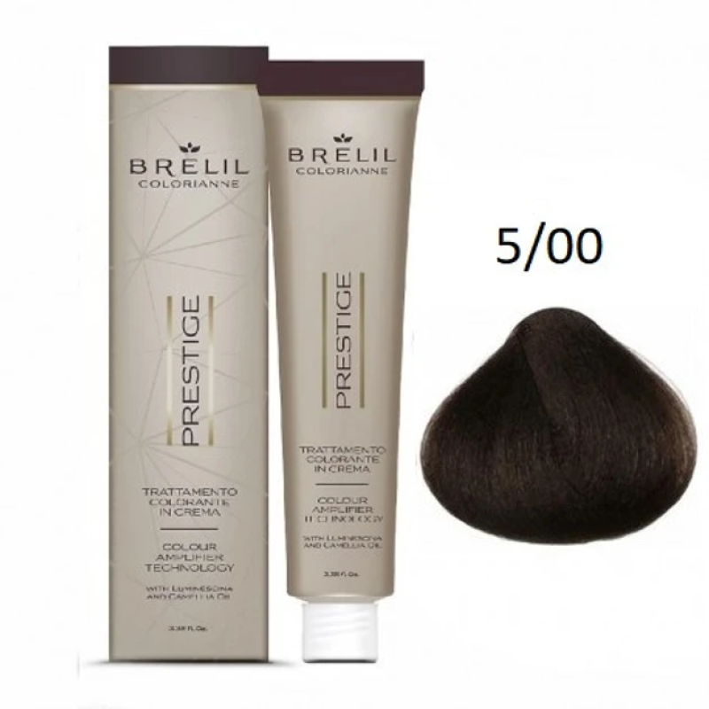 Фарба для волосся Brelil Colorianne Prestige 5/00 Світлий каштан 100 мл Фарба для волосся Brelil Colorianne Prestige 5/00 Світлий каштан 100 мл