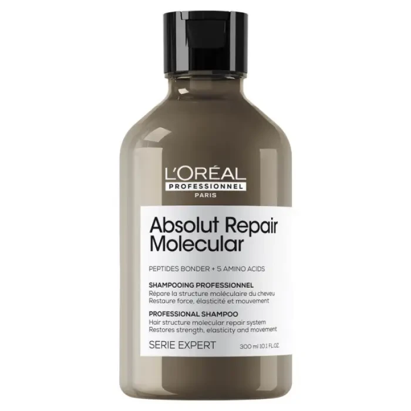 Шампунь для молекулярного відновлення пошкодженого волосся L“Oreal Absolut Repair Molecular Shampoo 300 мл