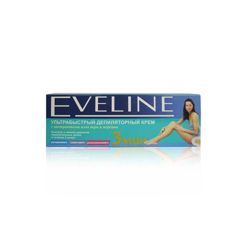 Крем для депіляції Eveline Cosmetics ультрашвидкий 3 хвилини 100 мл Крем для депіляції Eveline Cosmetics ультрашвидкий 3 хвилини 100 мл