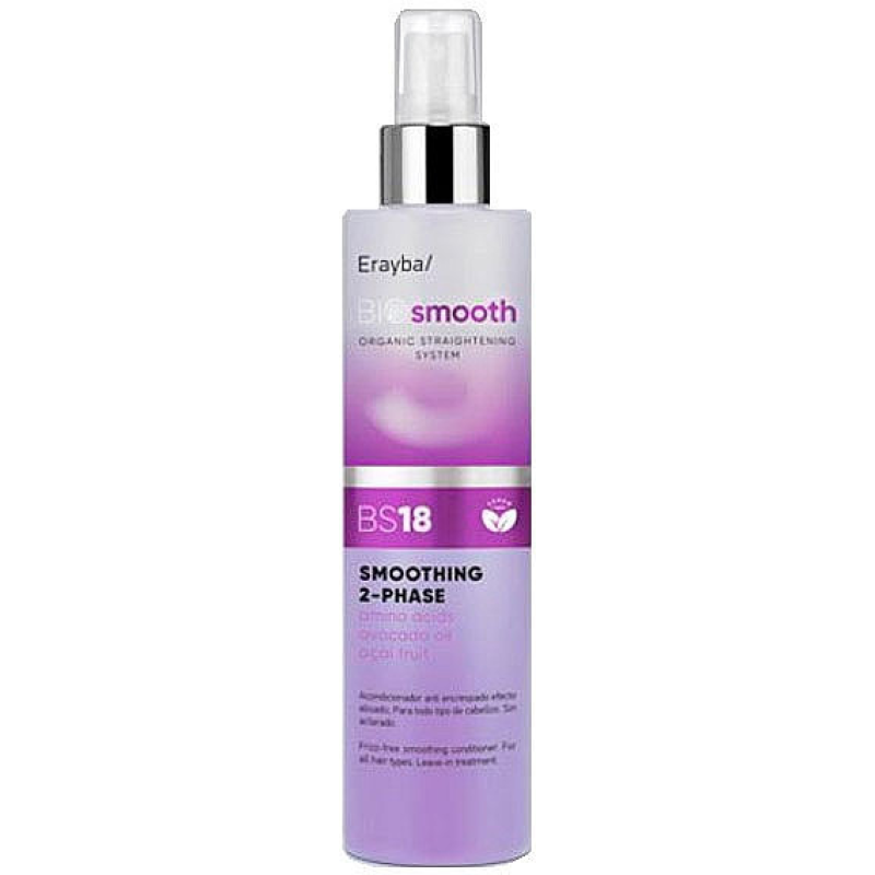 Двофазний спрей для випрямлення волосся Erayba Bio Smooth Smoothing 2-Phase Spray BS18, 200мл