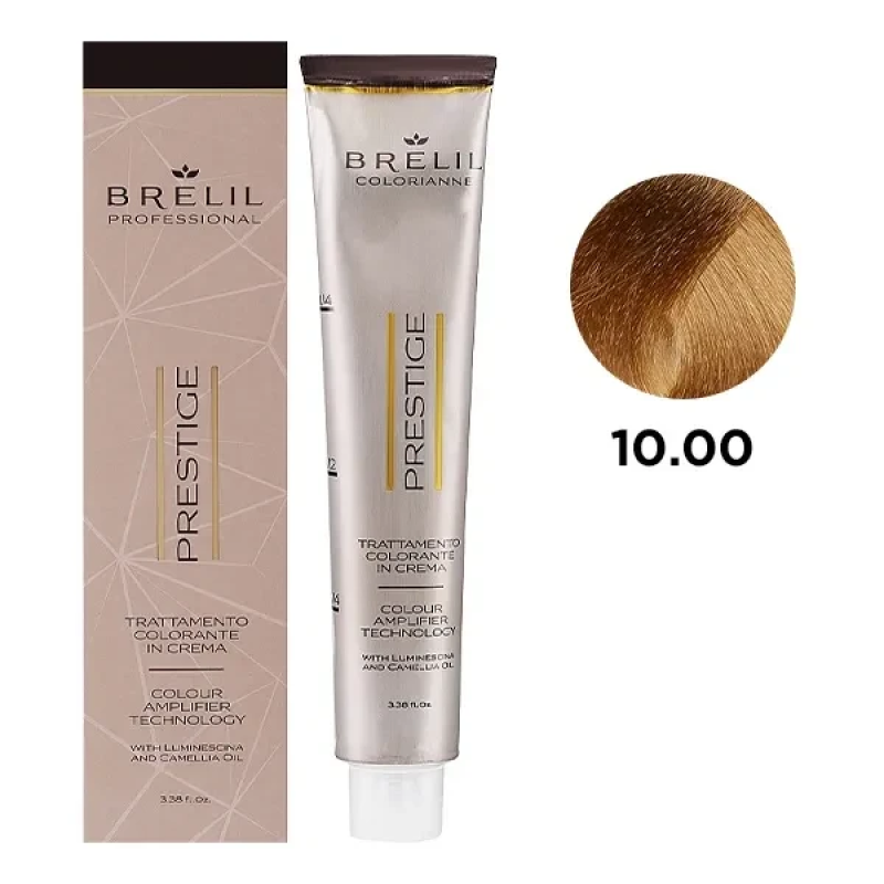 Фарба для волосся Brelil Colorianne Prestige 10/00 Ультра світлий блонд 100 мл Фарба для волосся Brelil Colorianne Prestige 10/00 Ультра світлий блонд 100 мл