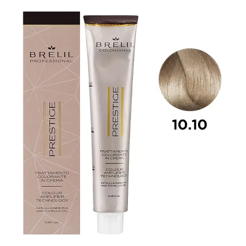 Фарба для волосся Brelil Colorianne Prestige 10/10 Ультра світлий попелястий блонд 100 мл Фарба для волосся Brelil Colorianne Prestige 10/10 Ультра світлий попелястий блонд 100 мл