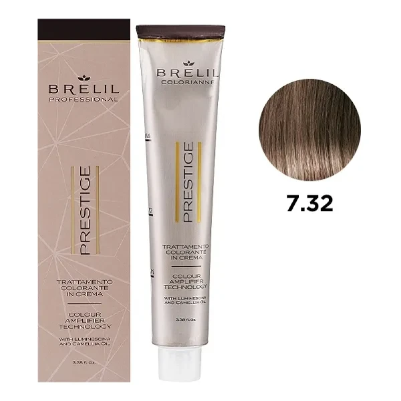 Фарба для волосся Brelil Colorianne Prestige 7/32 Бежевий блонд 100 мл Фарба для волосся Brelil Colorianne Prestige 7/32 Бежевий блонд 100 мл