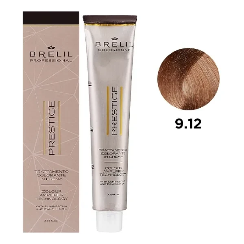 Фарба для волосся Brelil Colorianne Prestige 9/12 Дуже світлий місячно-пісочний блонд 100 мл Фарба для волосся Brelil Colorianne Prestige 9/12 Дуже світлий місячно-пісочний блонд 100 мл
