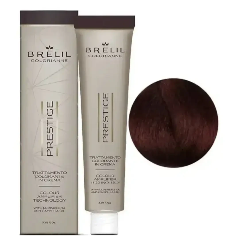 Фарба для волосся Brelil Colorianne Prestige  5/68 світло-каштановий шоколадний шоколадний пепероні 100 мл Фарба для волосся Brelil Colorianne Prestige  5/68 світло-каштановий шоколадний шоколадний пепероні 100 мл