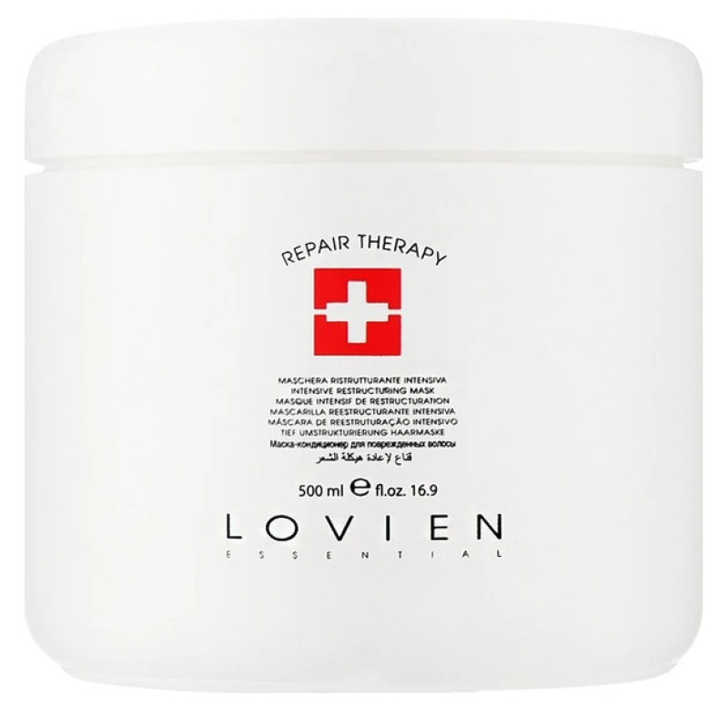 Маска-кондиционер для поврежденных волос Lovien Essential Repair Therapy Intensive Restructuring Mask, 500 мл Маска-кондиционер для поврежденных волос Lovien Essential Repair Therapy Intensive Restructuring Mask, 500 мл