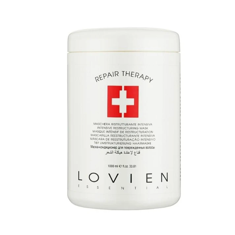 Маска-кондиционер для поврежденных волос Lovien Essential Repair Therapy Intensive Restructuring Mask, 1000 мл Маска-кондиционер для поврежденных волос Lovien Essential Repair Therapy Intensive Restructuring Mask, 1000 мл