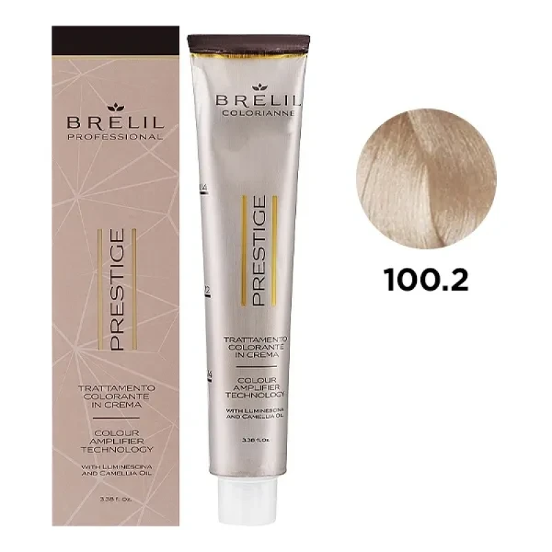 Фарба для волосся Brelil Colorianne Prestige 100/2 Суперосвітлювач перлова платина ,100 мл Фарба для волосся Brelil Colorianne Prestige 100/2 Суперосвітлювач перлова платина ,100 мл