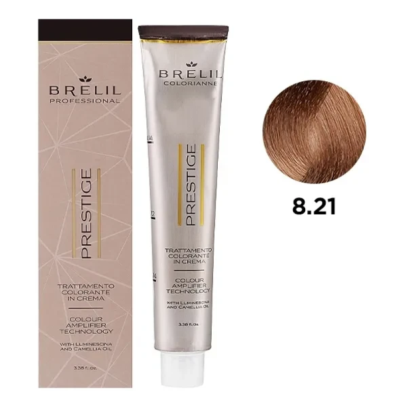 Фарба для волосся Brelil Colorianne Prestige 6/21 Холодний темний блондин, 100 мл Фарба для волосся Brelil Colorianne Prestige 6/21 Холодний темний блондин, 100 мл