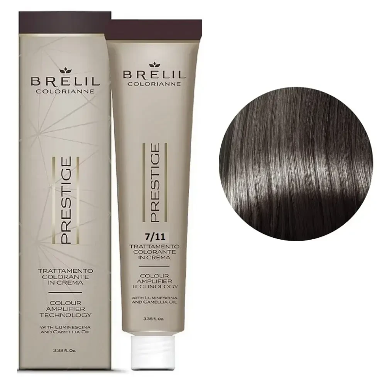 Фарба для волосся Brelil Colorianne Prestige 7/11 Блондин попелястий інтенсивний ,100 мл Фарба для волосся Brelil Colorianne Prestige 7/11 Блондин попелястий інтенсивний ,100 мл