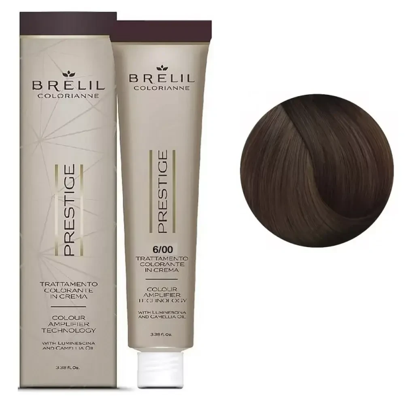 Фарба для волосся Brelil Colorianne Prestige 6/03 Натуральний теплий темний блонд, 100 мл Фарба для волосся Brelil Colorianne Prestige 6/03 Натуральний теплий темний блонд, 100 мл