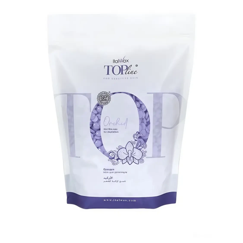 Віск у гранулах для депіляції, гарячий, плівковий, ItalWAX, TOP LINE, Орхідея, 750 г/уп