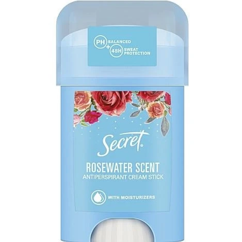 Кремовий дезодорант-антиперспірант Secret Key Rosewater Scent 40 мг Кремовий дезодорант-антиперспірант Secret Key Rosewater Scent 40 мг