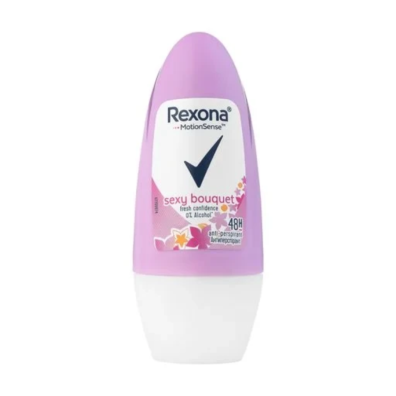 Дезодорант кульковий Rexona MotionSense, яскравий букет, 48H, 50 мл. Дезодорант кульковий Rexona MotionSense, яскравий букет, 48H, 50 мл.