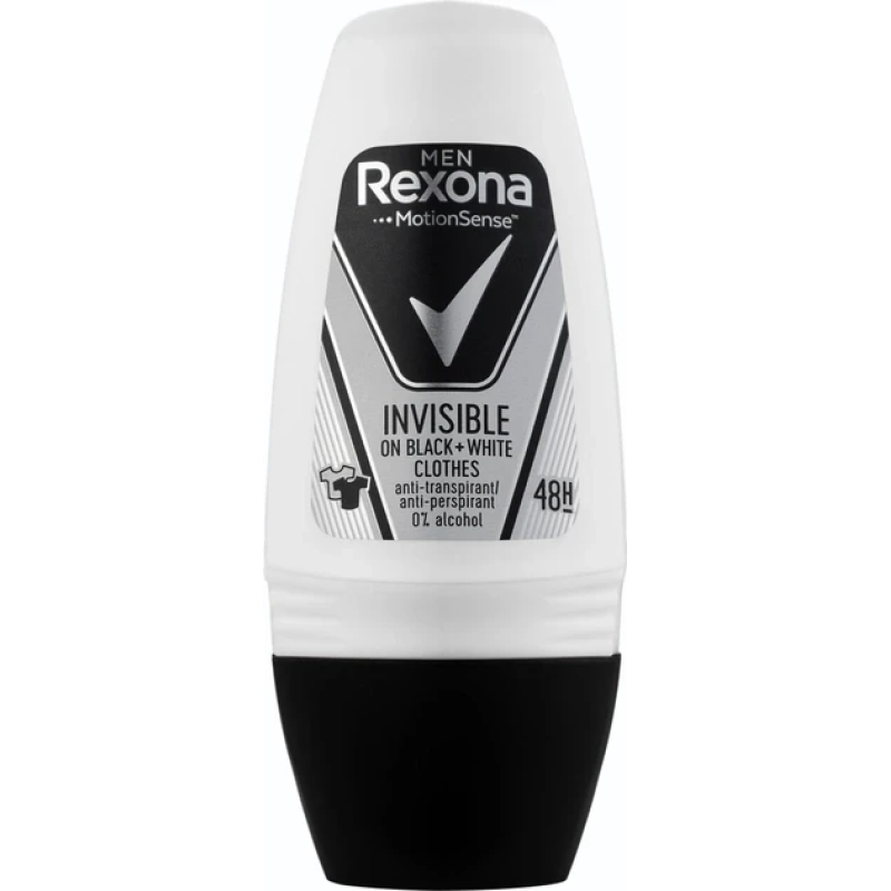 Дезодорант-антиперспірант Rexona MEN, невидимий на чорному та білому, 48Н, 50 мл. Дезодорант-антиперспірант Rexona MEN, невидимий на чорному та білому, 48Н, 50 мл.