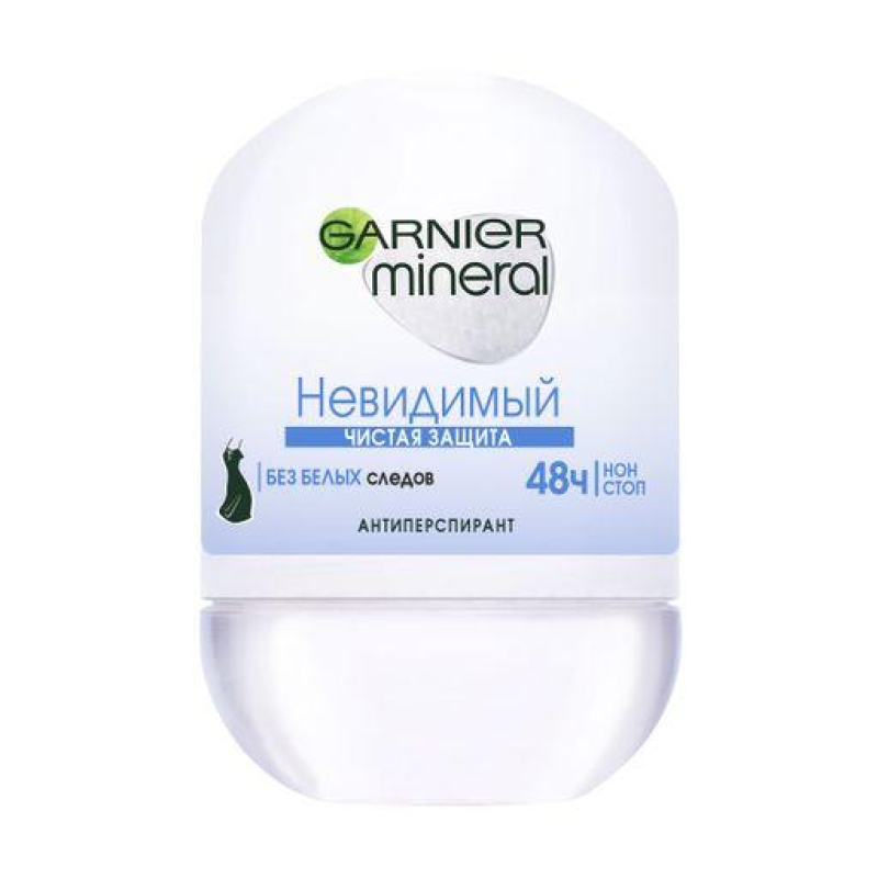 Дезодорант кульковий Garnier Mineral Невидимий Чистий захист 50 мл Дезодорант кульковий Garnier Mineral Невидимий Чистий захист 50 мл