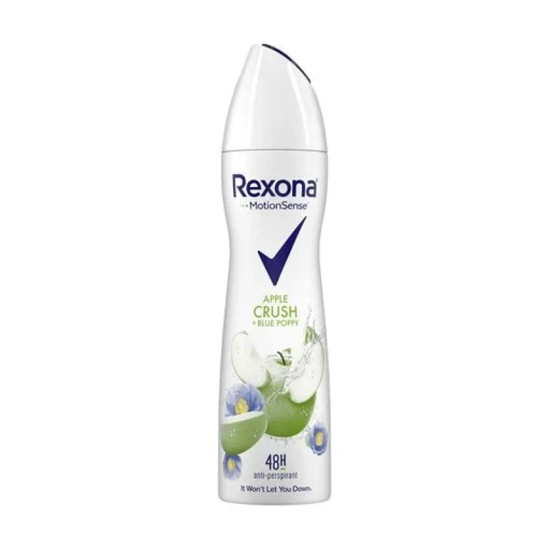 Антиперспірант-аерозоль Rexona Motion Sense Блакитний мак і яблуко, 48H, жіночий, 150 мл Антиперспірант-аерозоль Rexona Motion Sense Блакитний мак і яблуко, 48H, жіночий, 150 мл