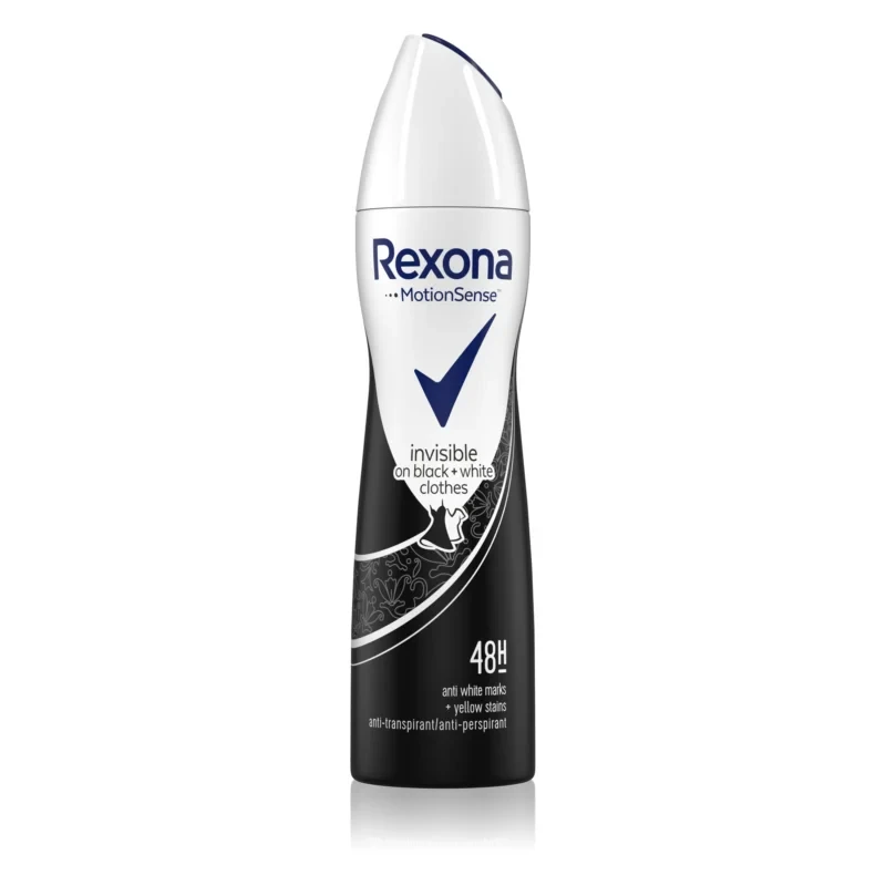 Дезодорант-антиперспірант Rexona Невидимий на чорному та білому 150 мл Дезодорант-антиперспірант Rexona Невидимий на чорному та білому 150 мл
