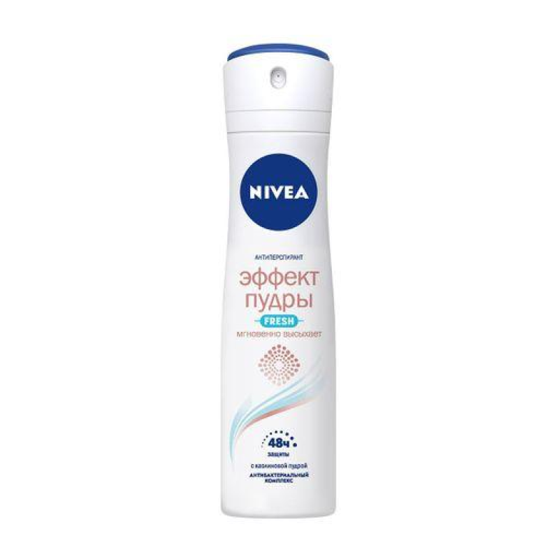 Антиперспірант-спрей Nivea Ефект пудри Fresh, жіночий, 150 мл Антиперспірант-спрей Nivea Ефект пудри Fresh, жіночий, 150 мл