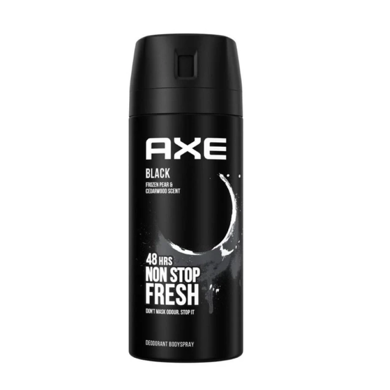 Дезодорант-спрей чоловічий Axe Black 48H Non Stop Fresh, 150 мл Дезодорант-спрей чоловічий Axe Black 48H Non Stop Fresh, 150 мл