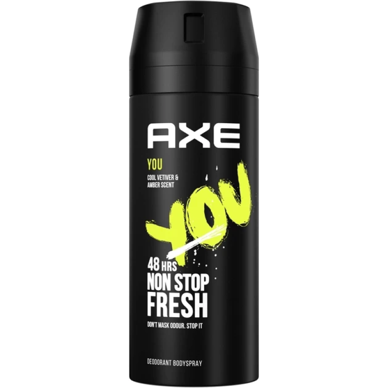 Дезодорант-спрей для чоловіків AXE You 150 мл 48 H Дезодорант-спрей для чоловіків AXE You 150 мл 48 H