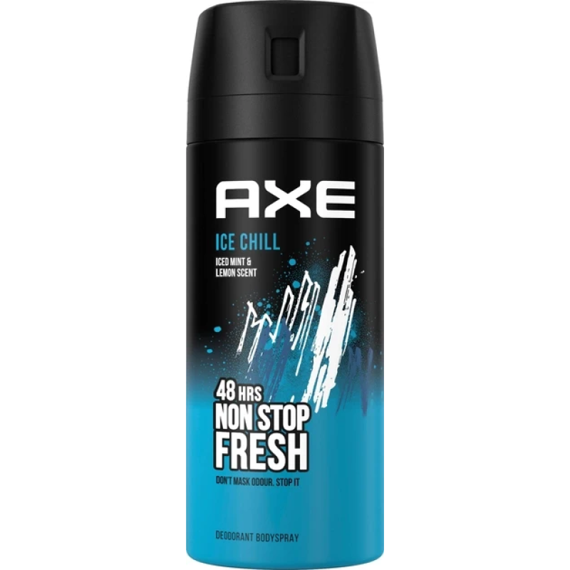 Дезодорант-спрей для мужчин AXE Айс Чил 150 мл 48 H Дезодорант-спрей для мужчин AXE Айс Чил 150 мл 48 H