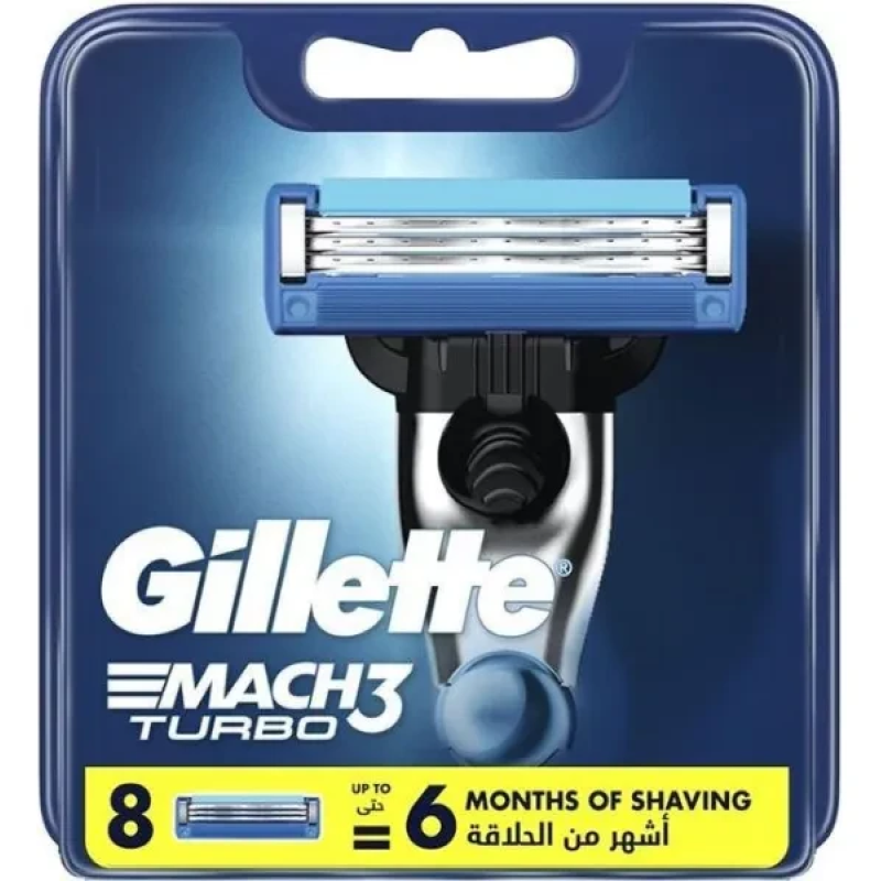 Касета для бритви Gillette MACH3 Turbo 8 шт. Касета для бритви Gillette MACH3 Turbo 8 шт.