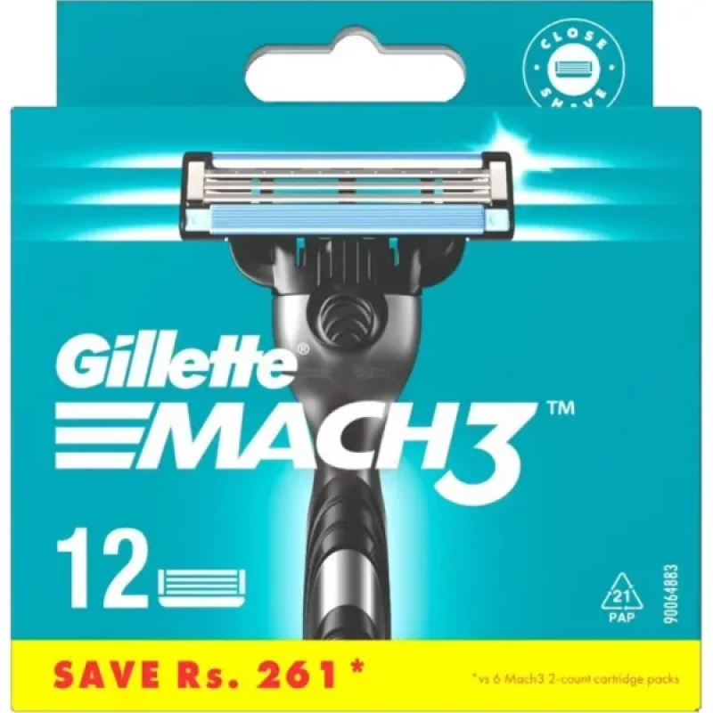 Касета для бритви Gillette MACH3 12 шт., оригинал!!! Касета для бритви Gillette MACH3 12 шт., оригинал!!!