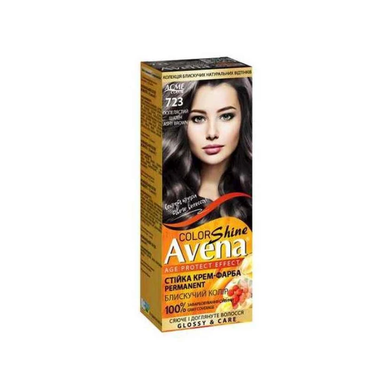 Стійка крем-фарба для волосся Рябина Avena723 Графит, 133 мл Стійка крем-фарба для волосся Рябина Avena723 Графит, 133 мл