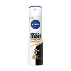 Антиперспірант-спрей NIVEA Ultimate Impact Чорне та біле, невидимий, жіночий, 150 мл