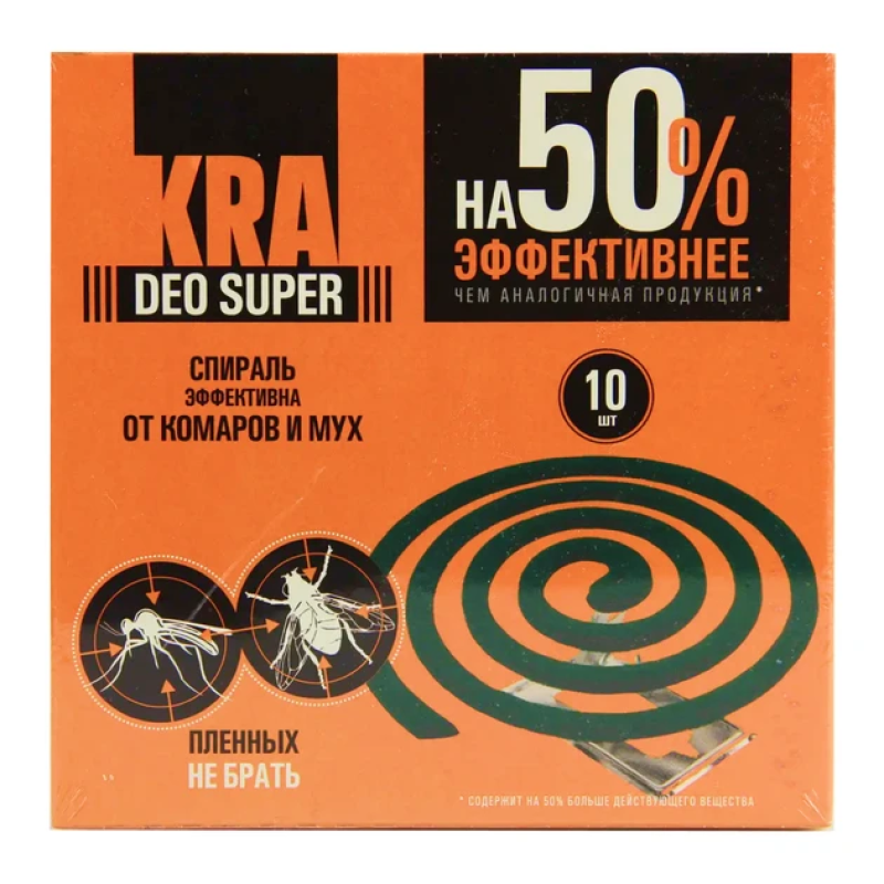 Спіралі від мух і комарів Kra Deo 10 шт Спіралі від мух і комарів Kra Deo 10 шт