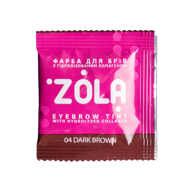 Фарба для брів із колагеном Zola №02 Warm Brown, 5 мл
