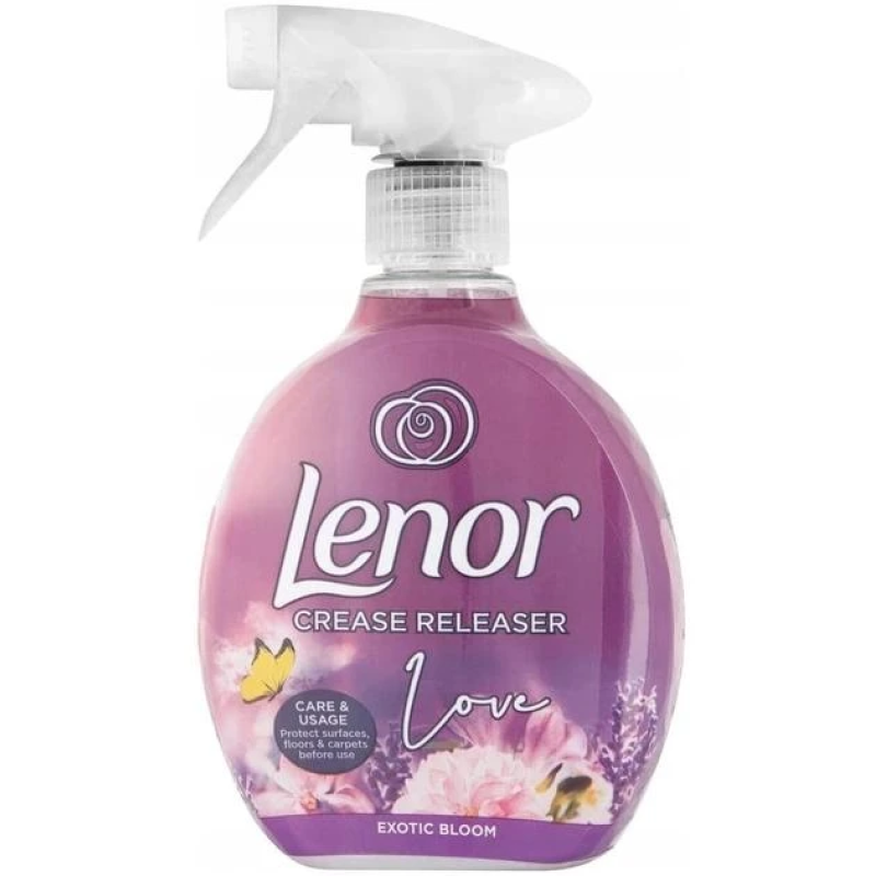 Спрей для розгладження складок на одязі Lenor Crease Releaser Exotic Bloom 500мл Спрей для розгладження складок на одязі Lenor Crease Releaser Exotic Bloom 500мл