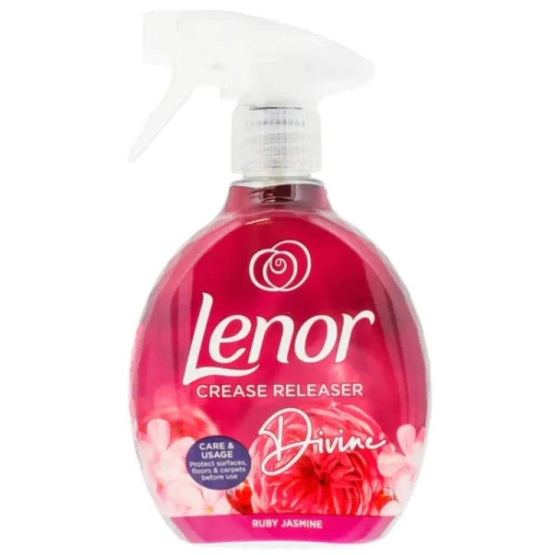 Спрей для розгладження складок на одязі Lenor Crease Releaser Ruby Jasmine 500мл Спрей для розгладження складок на одязі Lenor Crease Releaser Ruby Jasmine 500мл