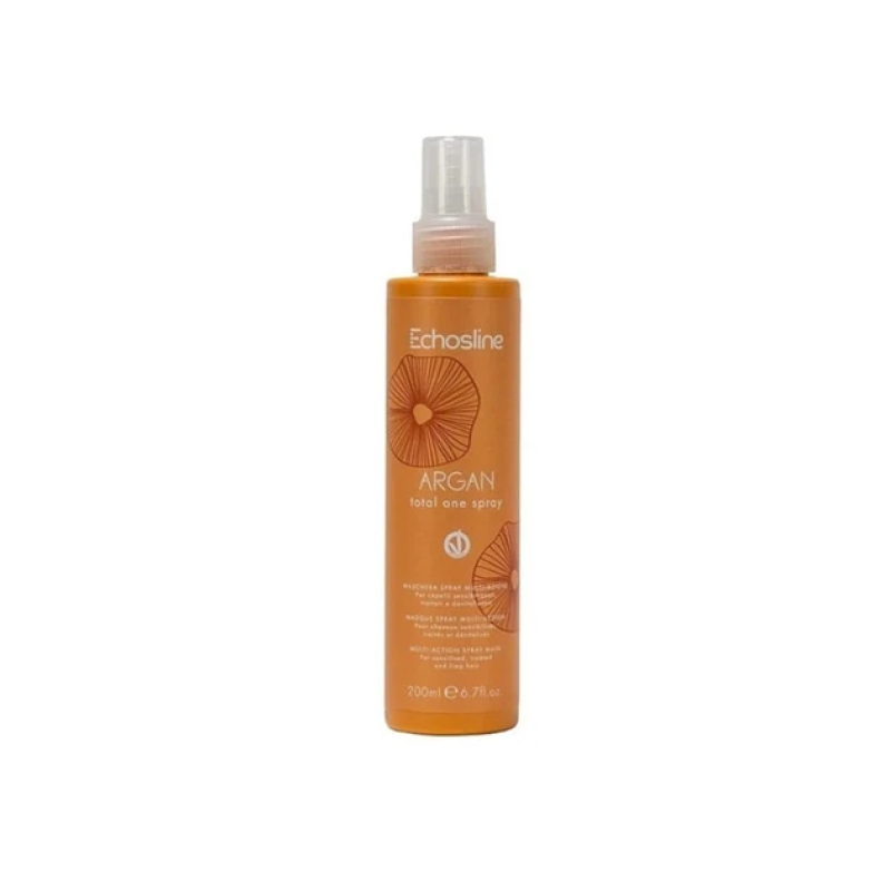 Echosline Vegan Argan Total One Spray Mask Незмивна спрей-маска для волосся , 200мл Echosline Vegan Argan Total One Spray Mask Незмивна спрей-маска для волосся , 200мл
