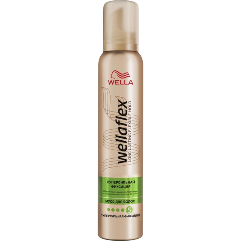 Мус для волосся Wella Wellaflex , суперсильна фіксація, 200 мл Мус для волосся Wella Wellaflex , суперсильна фіксація, 200 мл