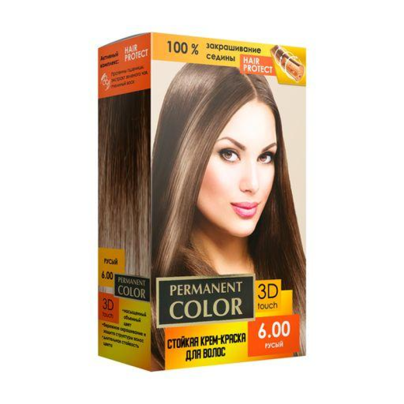 Стійка крем-фарба Permanent Color 120 мл, Русявий  №6.00 Стійка крем-фарба Permanent Color 120 мл, Русявий  №6.00