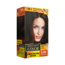 Стійка крем-фарба Permanent Color 120 мл, Каштановий  № 3.40