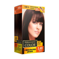 Стійка крем-фарба Permanent Color 120 мл, Каштан темний  № 2.40