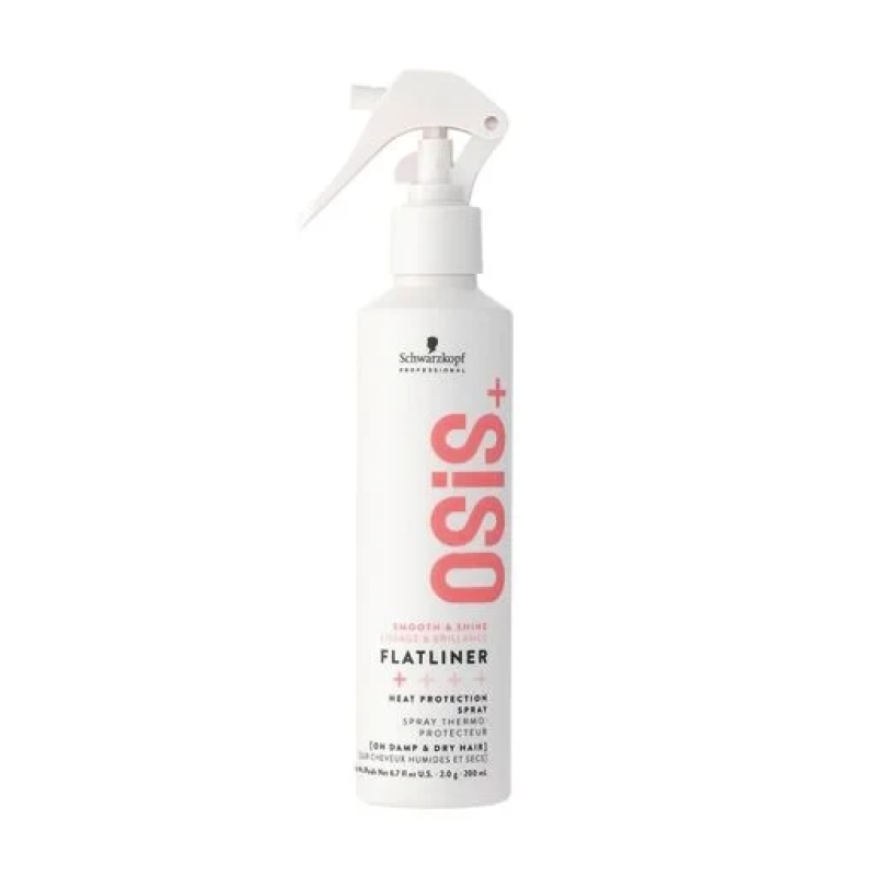 Термозахисний спрей для волосся Schwarzkopf Professional Osis+ Smooth & Shine Flatliner Heat Protection Spray, 200 мл Термозахисний спрей для волосся Schwarzkopf Professional Osis+ Smooth & Shine Flatliner Heat Protection Spray, 200 мл