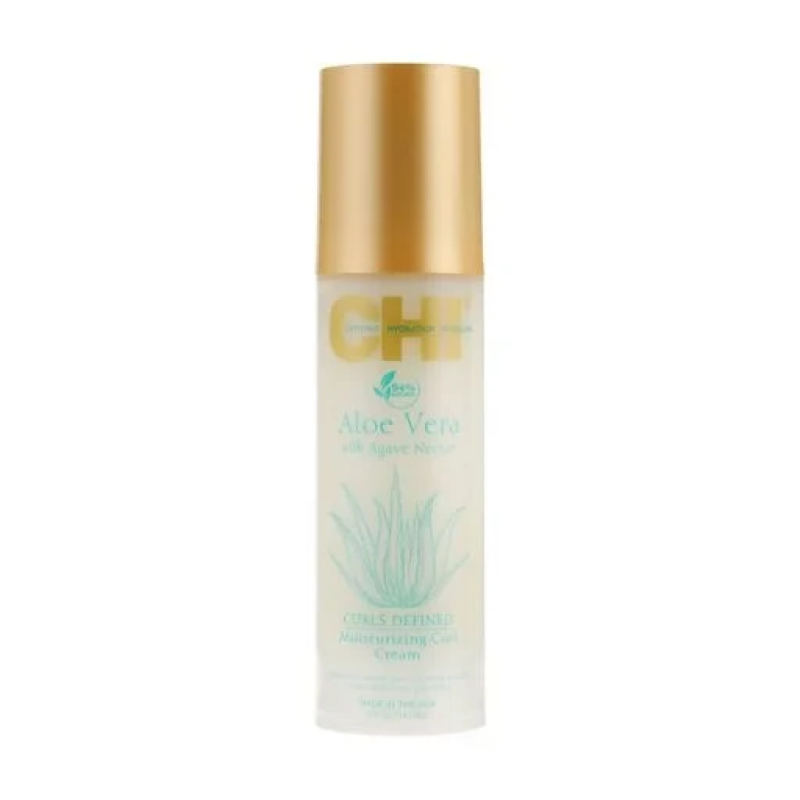 Зволожувальний крем CHI Aloe Vera Moisturizing Curl Cream для кучерявого волосся, 147 мл Зволожувальний крем CHI Aloe Vera Moisturizing Curl Cream для кучерявого волосся, 147 мл